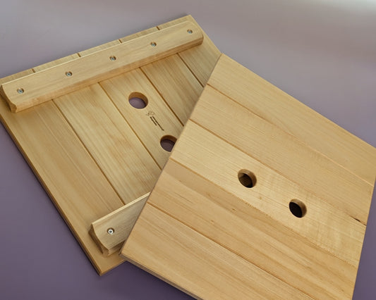 Deckel aus geöltem Pappelholz für Spielzeugkisten