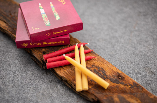 Detailaufnahme Baumkerzen.