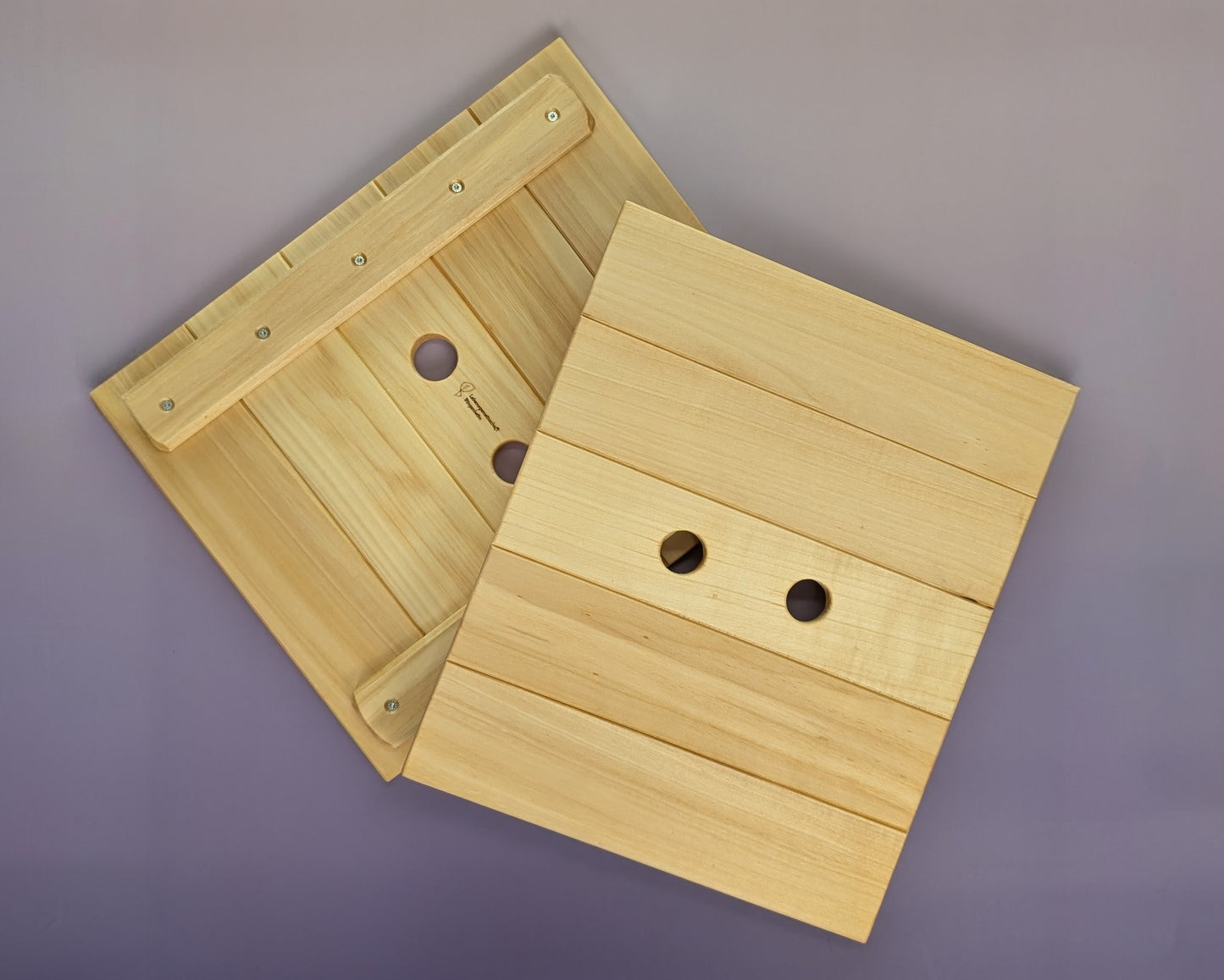 Deckel aus geöltem Pappelholz für Spielzeugkisten