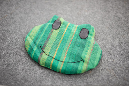 Wärmekissen in Froschform.