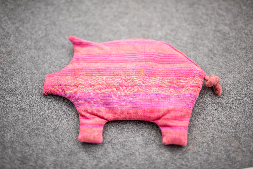 Wärmekissen in Schweinchenform.